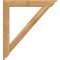Ekena Millwork Traditional Traditional Rough Sawn Bracket w/ Offset Brace, Western Red Cedar, 6"W x 36"D x 40"H BKT0604X36X40TRA01RWR - alternate 3